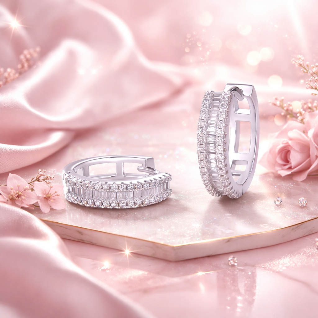 Arracadas Lumiere Moissanite