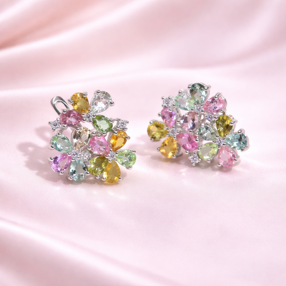 Aretes jardín de Turmalinas