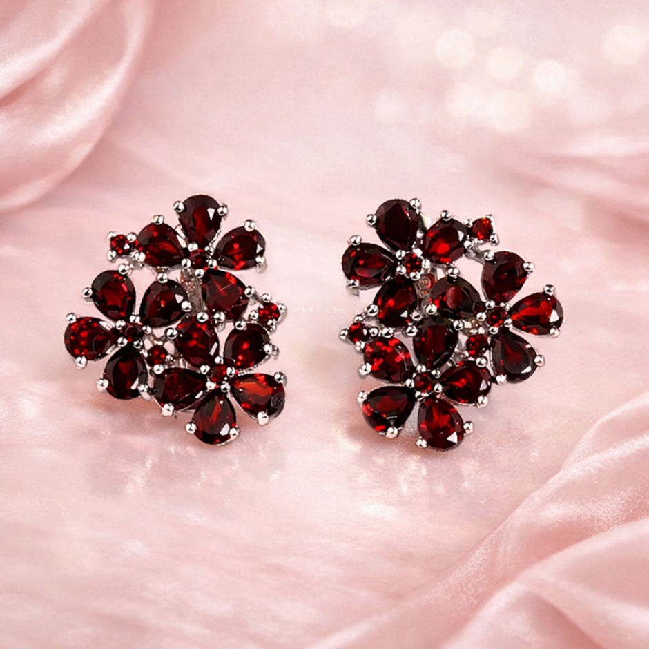Aretes Granate imperial