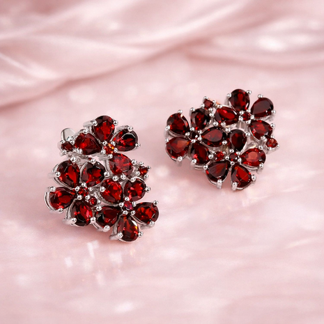 Aretes Granate imperial