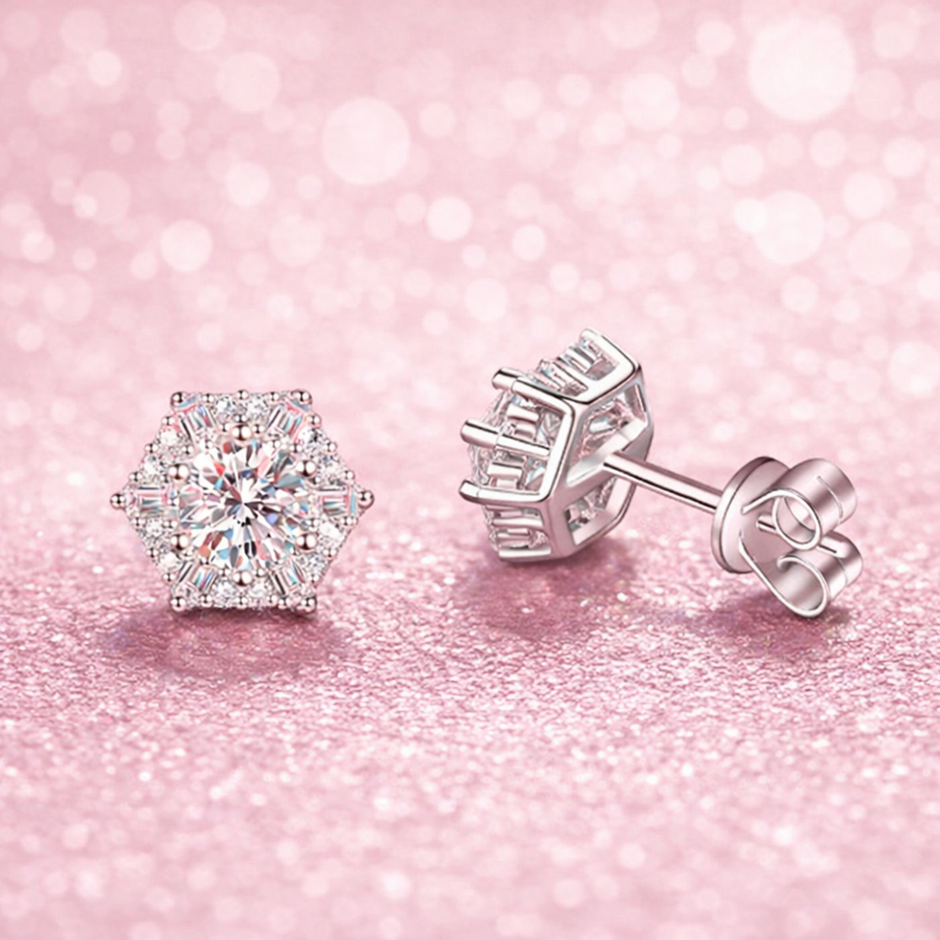 Aretes Stella Moissanite
