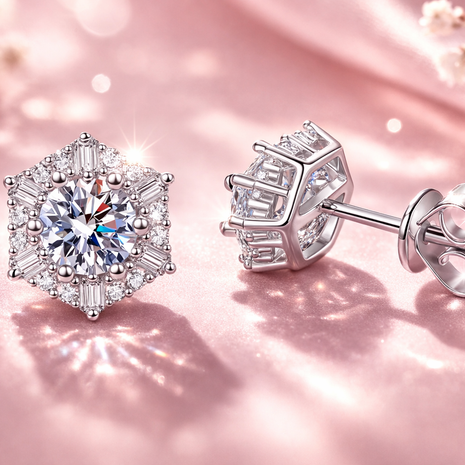 Aretes Stella Moissanite