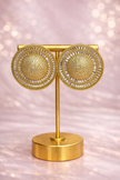 Aretes eclipse dorado