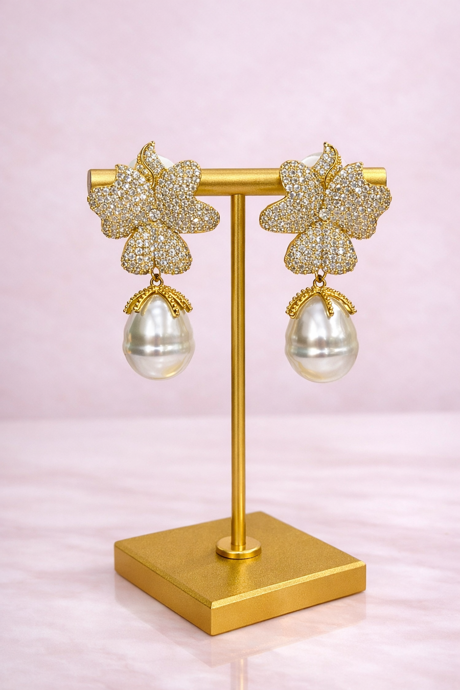 Aretes Perla Magnolia