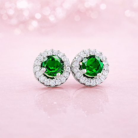 Aretes round halo