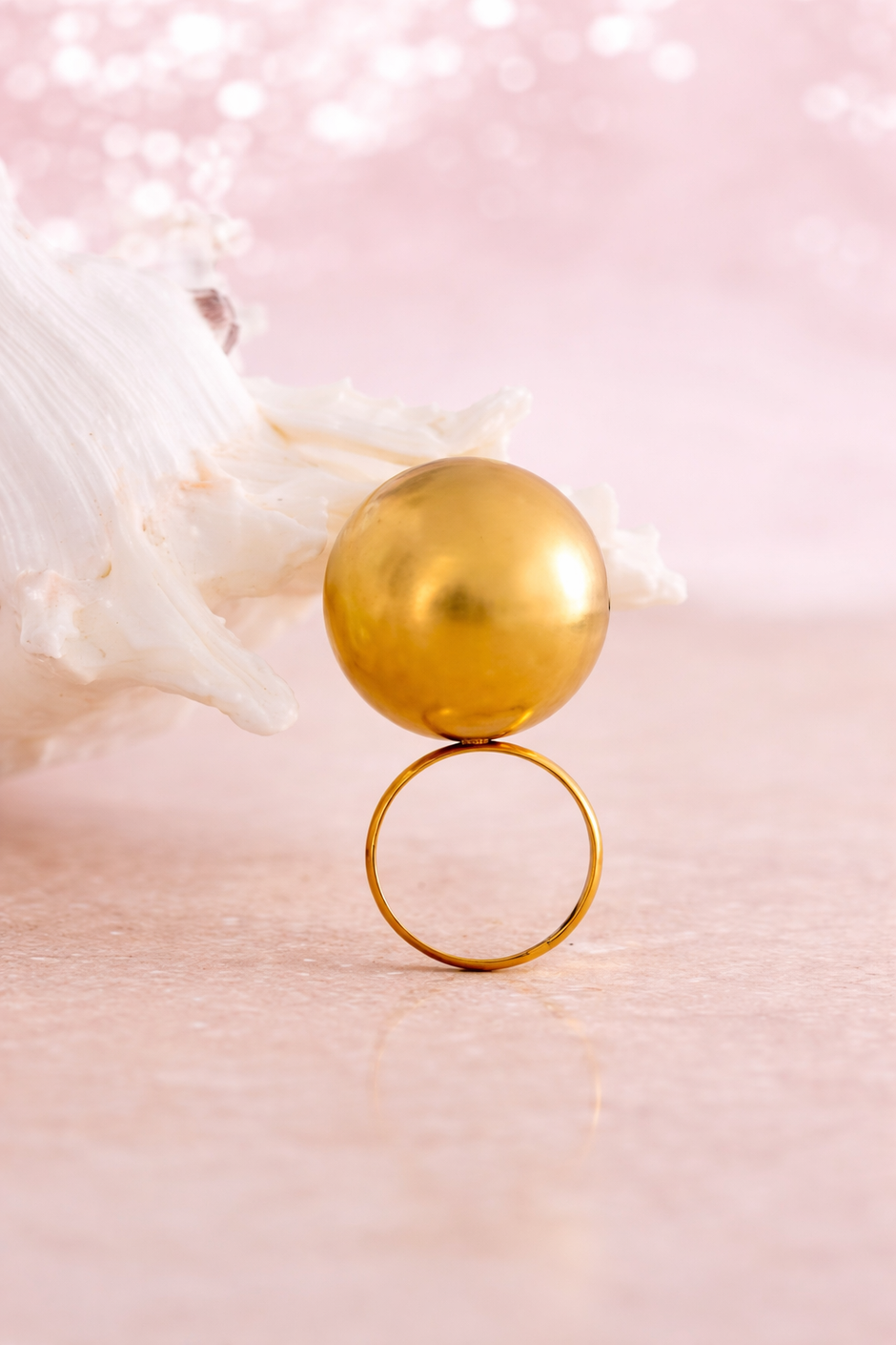 Anillo Esfera Golden
