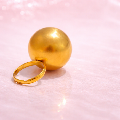 Anillo Esfera Golden