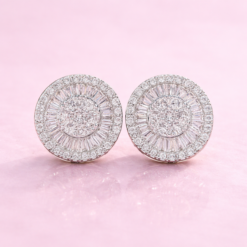 Aretes Round baguette