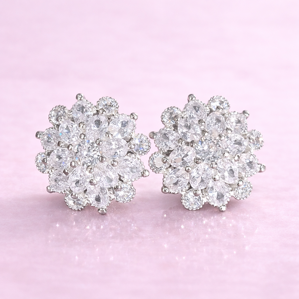Aretes Flor de cristal