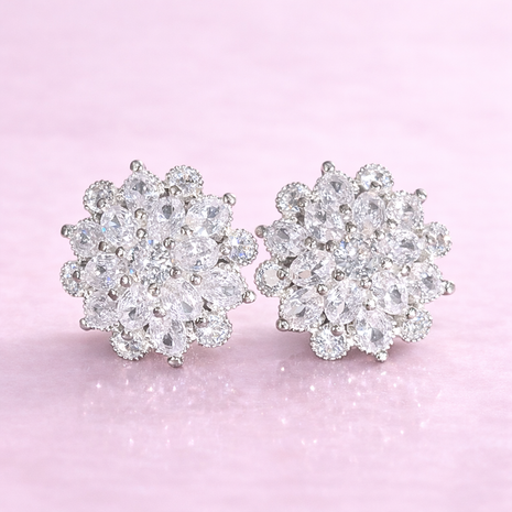 Aretes Flor de cristal