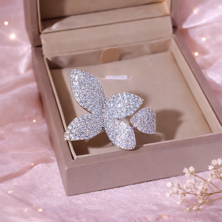 Anillo flor Lumiere