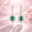Aretes Imperio Esmeralda