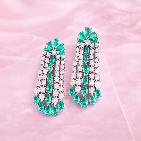 Aretes medusa mint/purple
