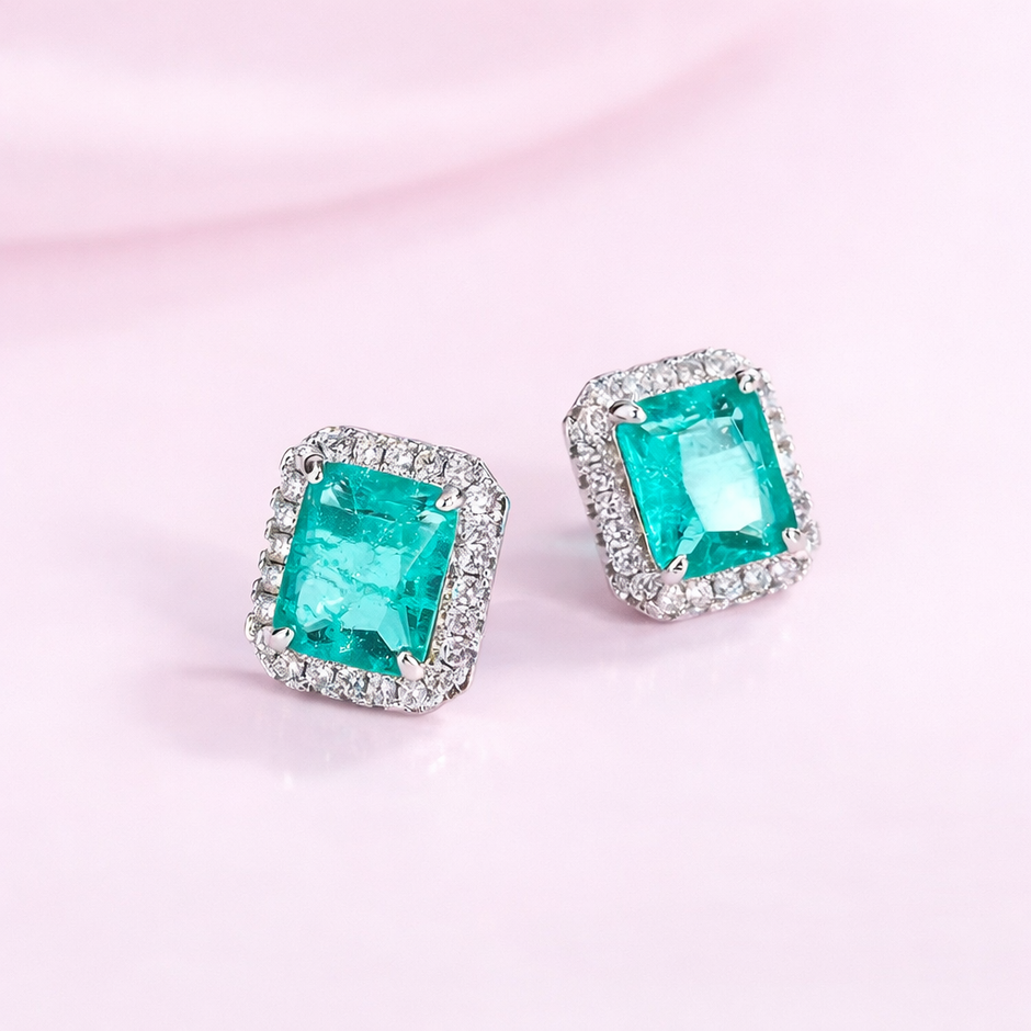 Aretes rectangulares mint