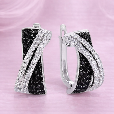 Aretes Noir Elegance