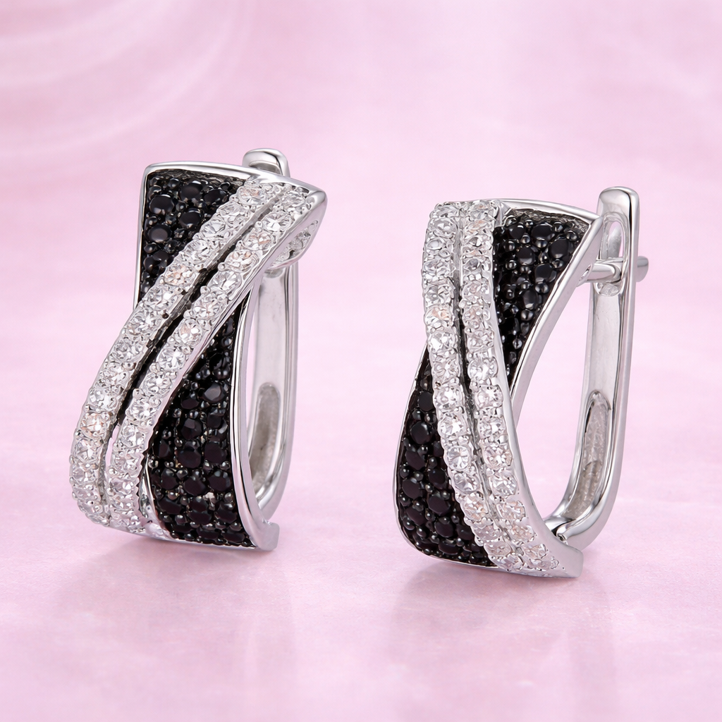 Aretes Noir Elegance