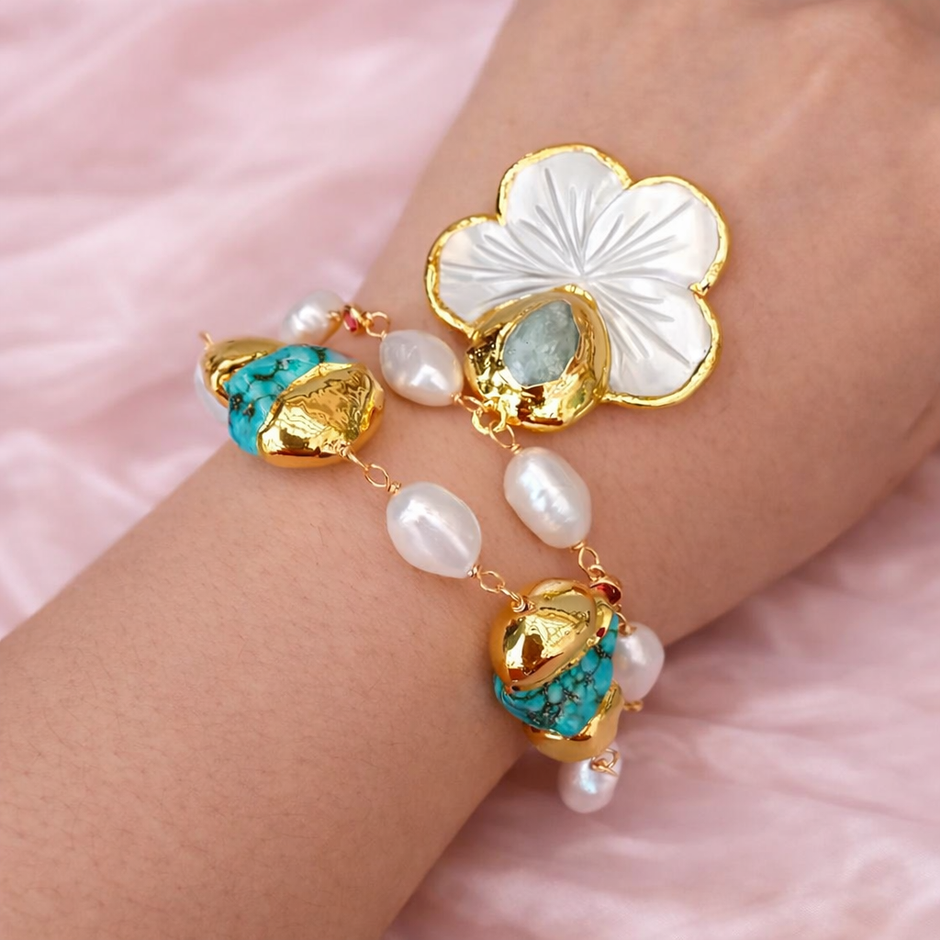 Pulsera flor Aventurina