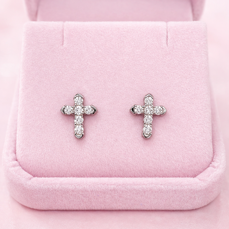 Mini Cruces Faith Moissanite