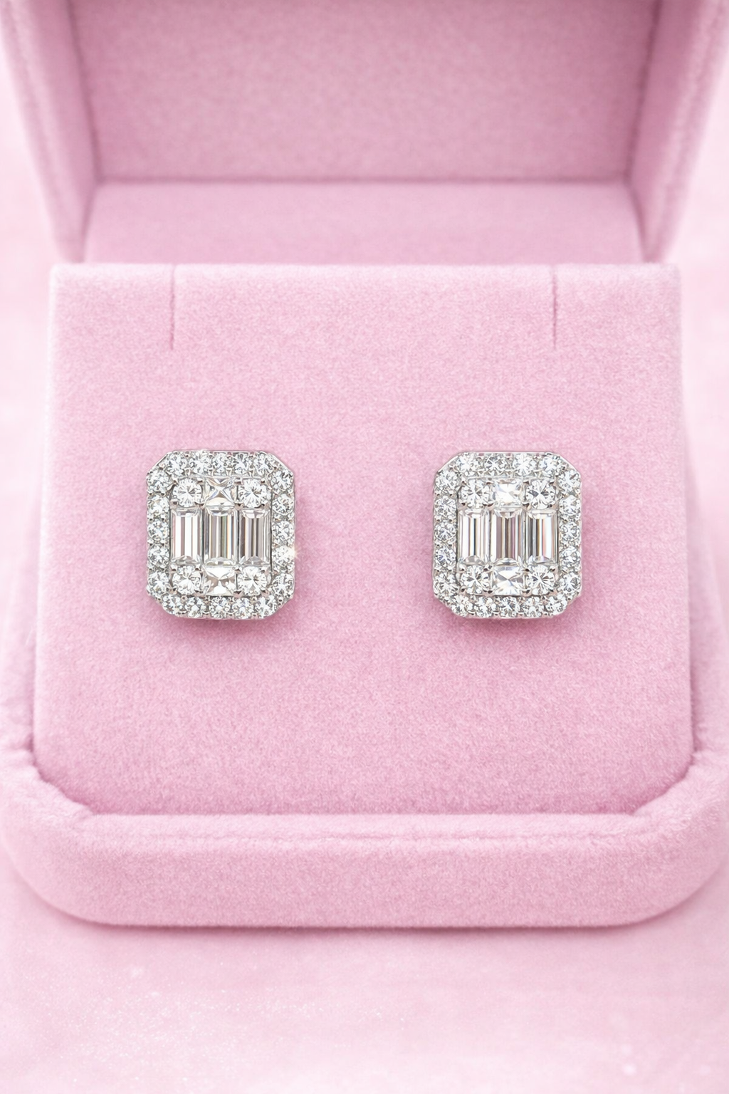 Aretes Square Baguette