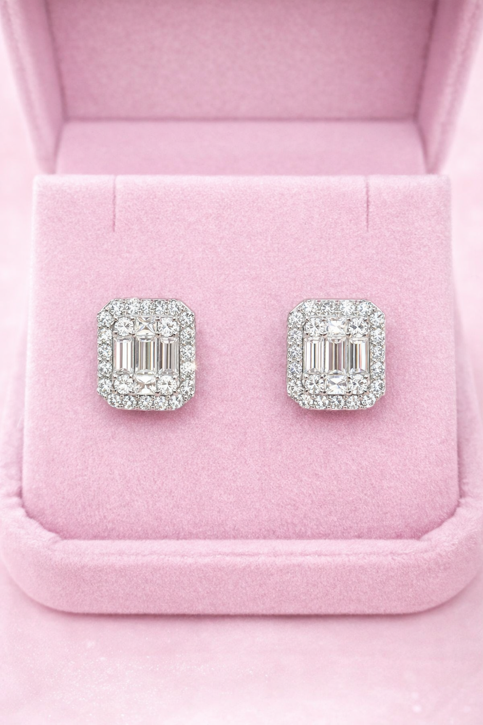 Aretes Square Baguette