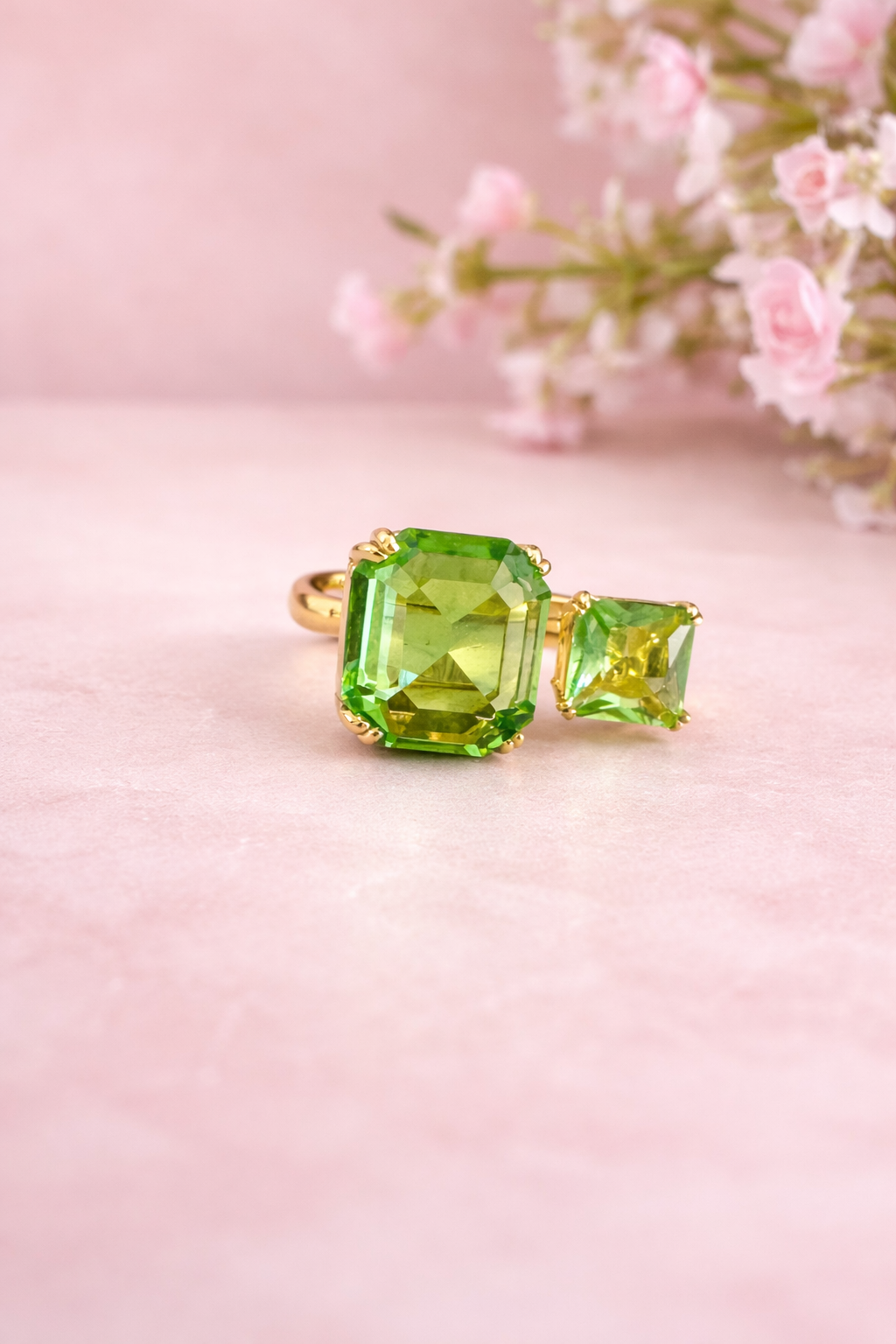 Anillo Doble cristal