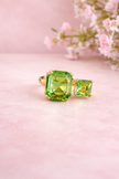 Anillo Doble cristal
