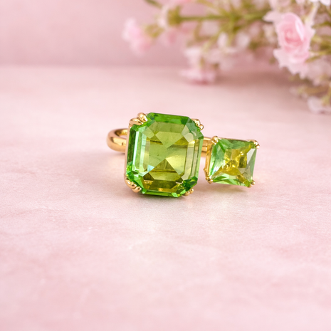 Anillo Doble cristal