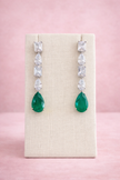 Aretes Esmerald & Tourmaline