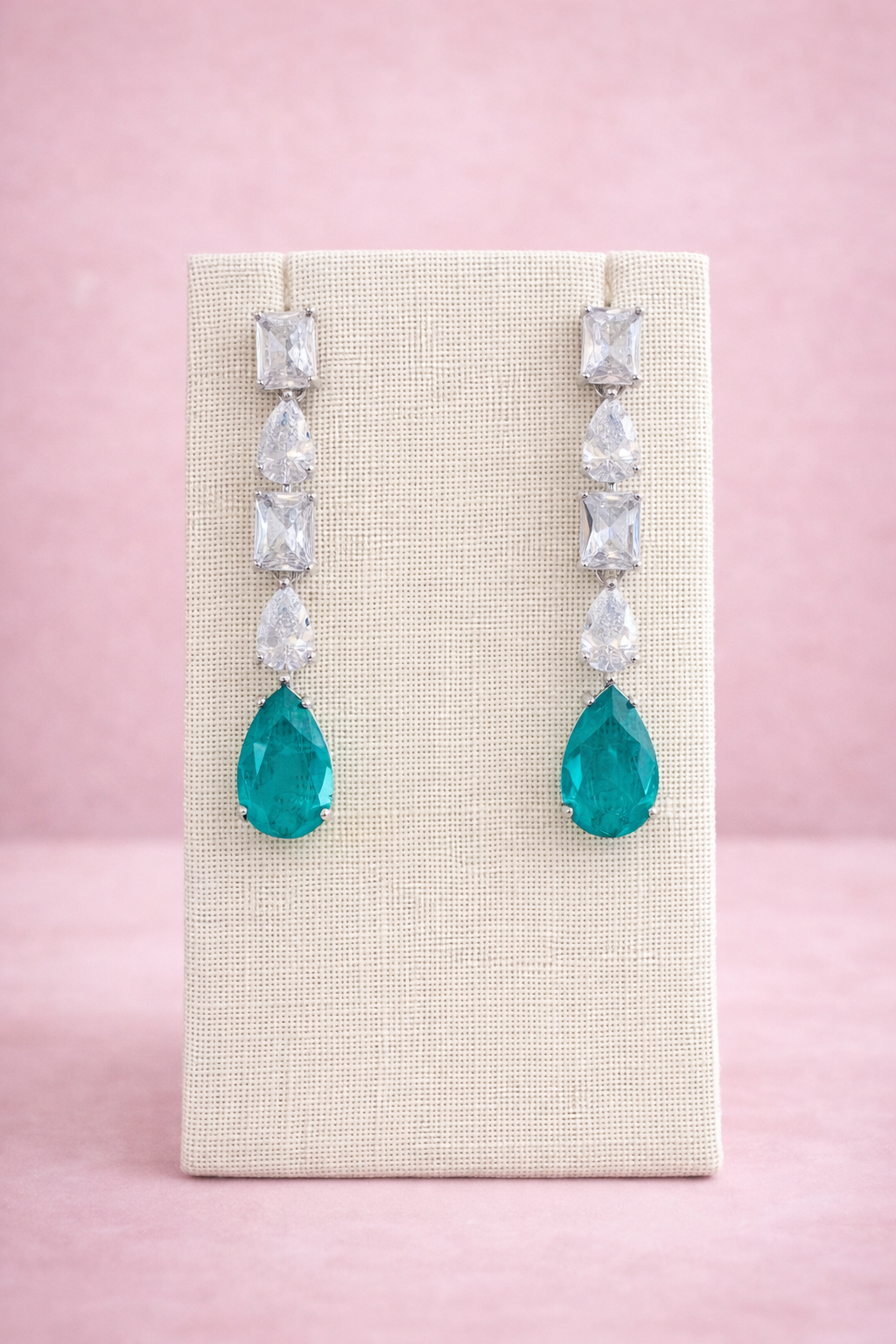 Aretes Esmerald & Tourmaline