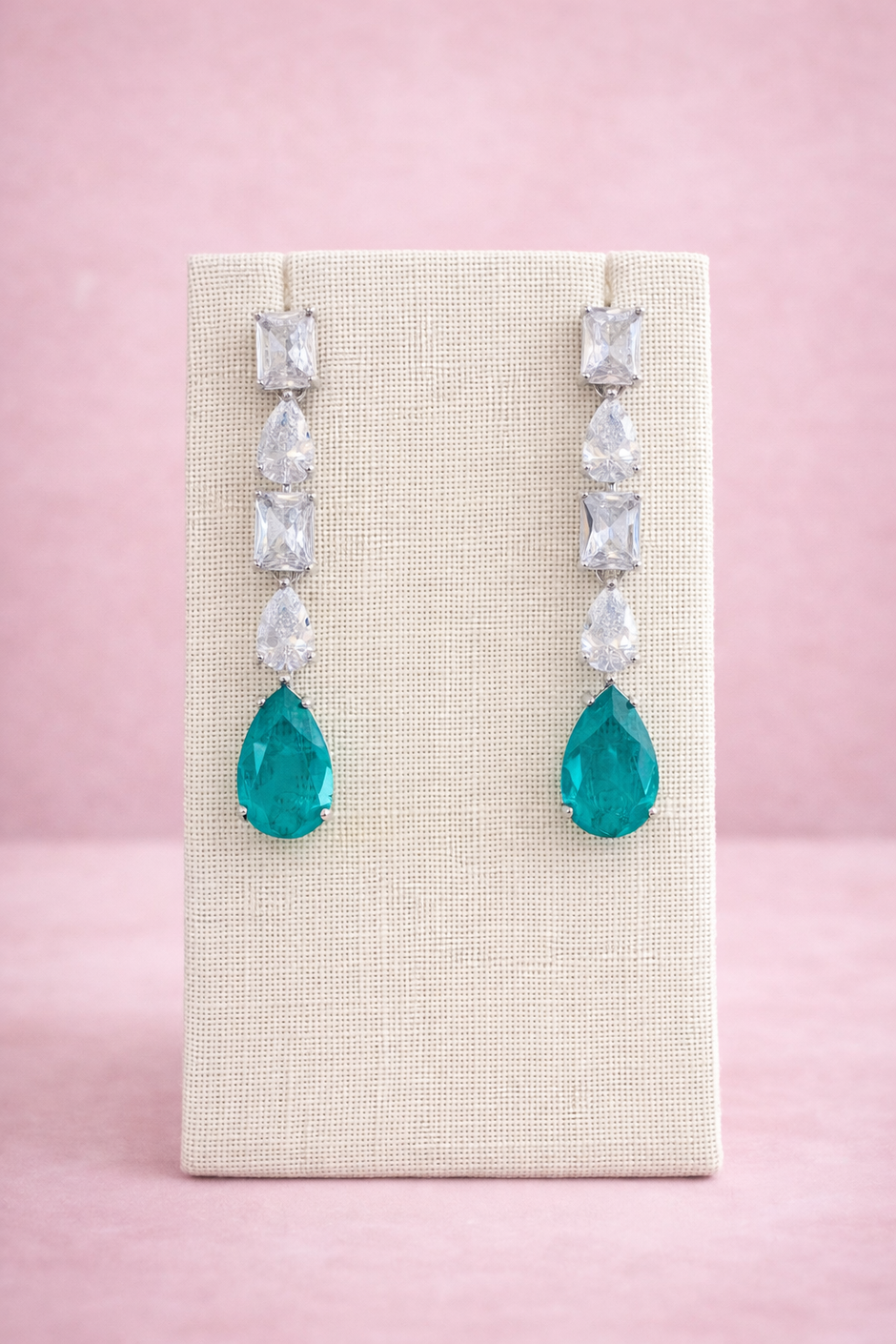 Aretes Esmerald & Tourmaline
