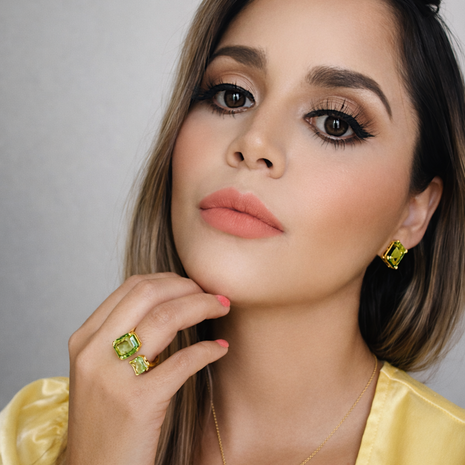 Anillo Doble cristal