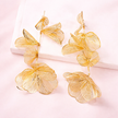 Aretes largos florales