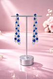 Aretes blue heart