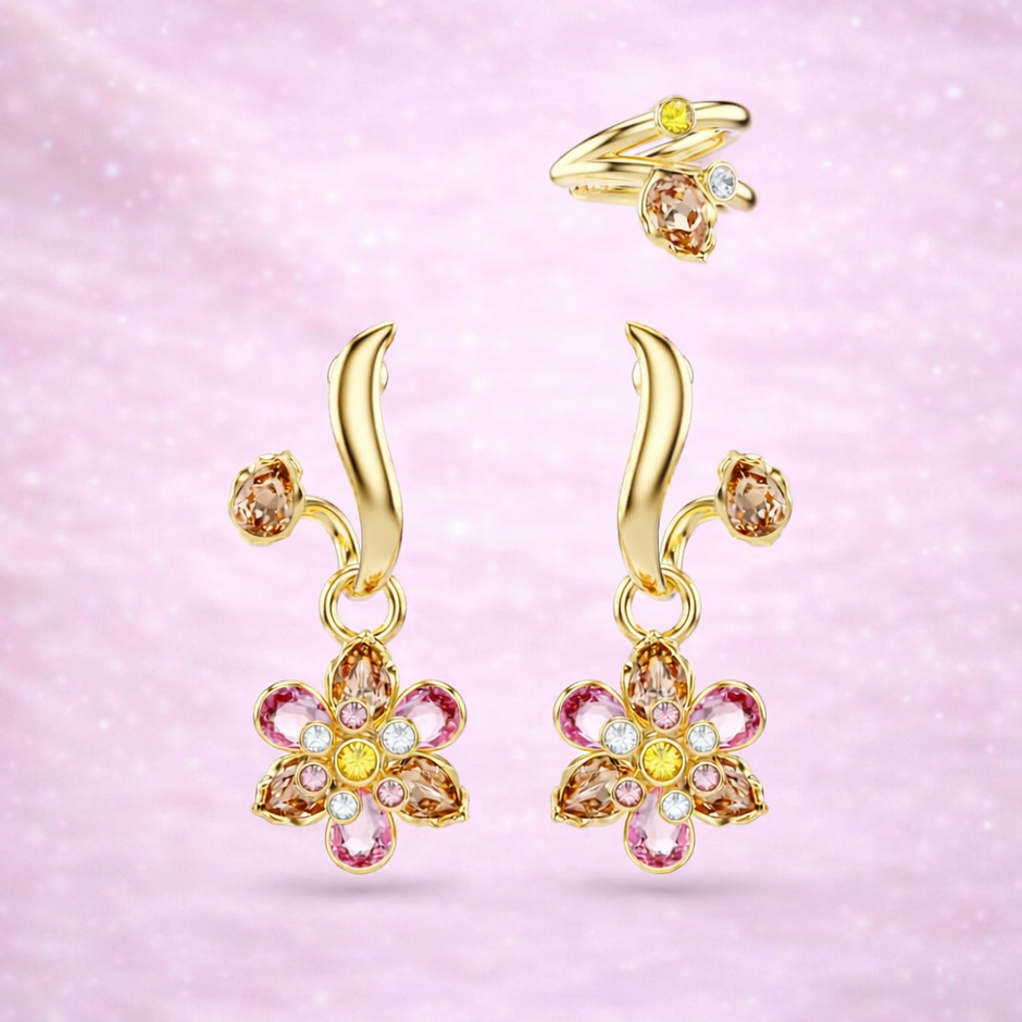 Aretes celeste ear cuff