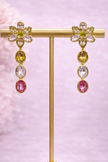 Aretes Flor Rose