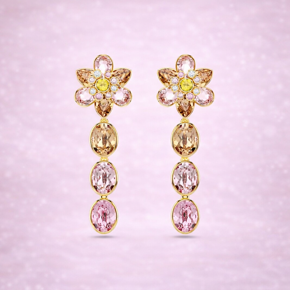 Aretes Flor Rose