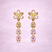 Aretes Flor Rose