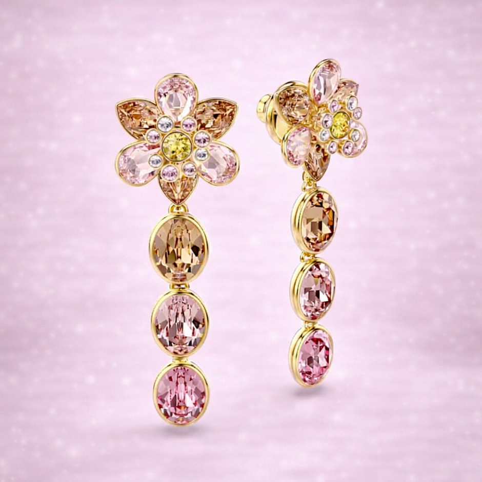 Aretes Flor Rose