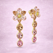 Aretes Flor Rose