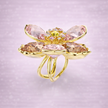 Anillo Flor de Cristal Rose