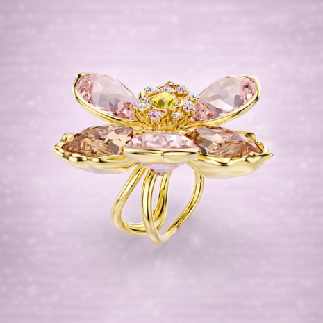 Anillo Flor de Cristal Rose