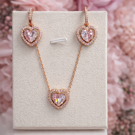 Set Corazones de cristal