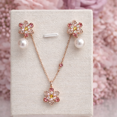 Set Floral perla Rose