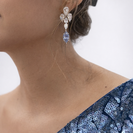 Aretes Elegance tanzanita