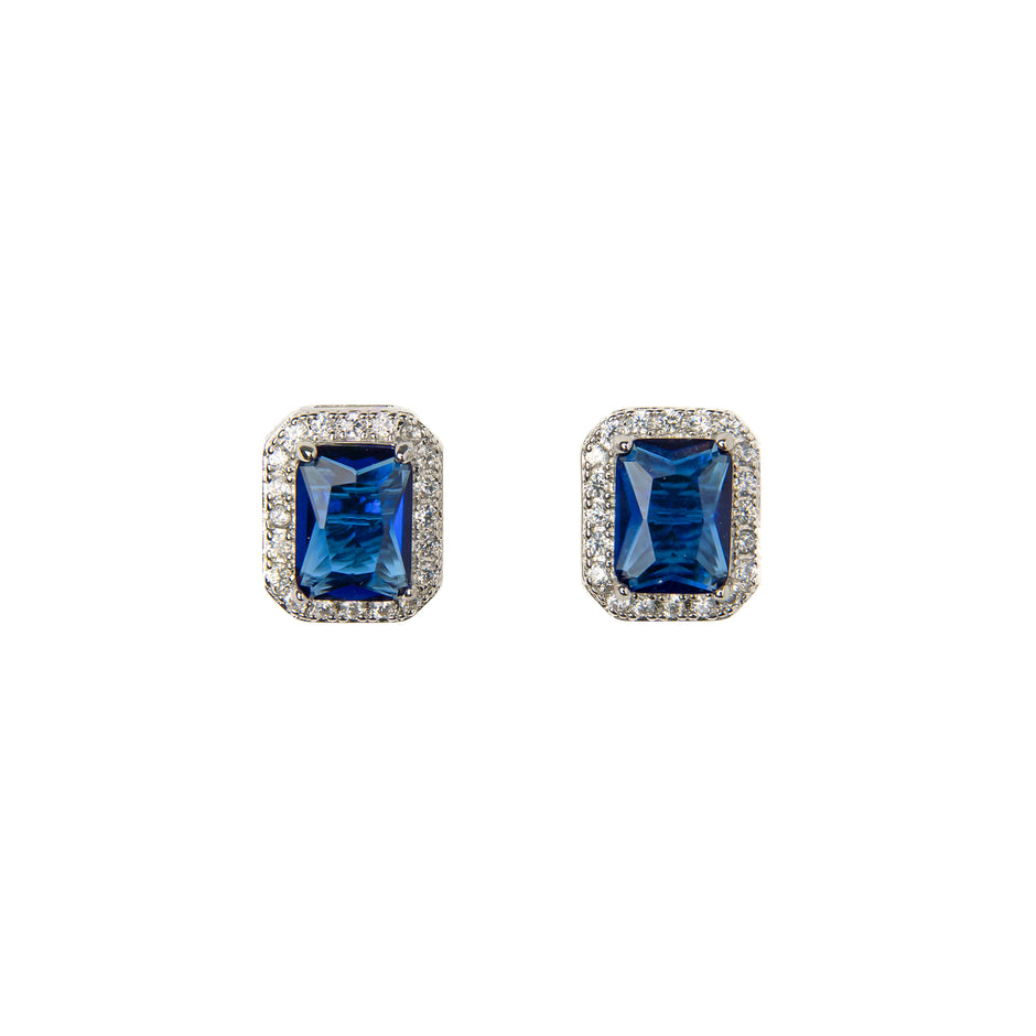 Aretes baño de oro con Zirconia