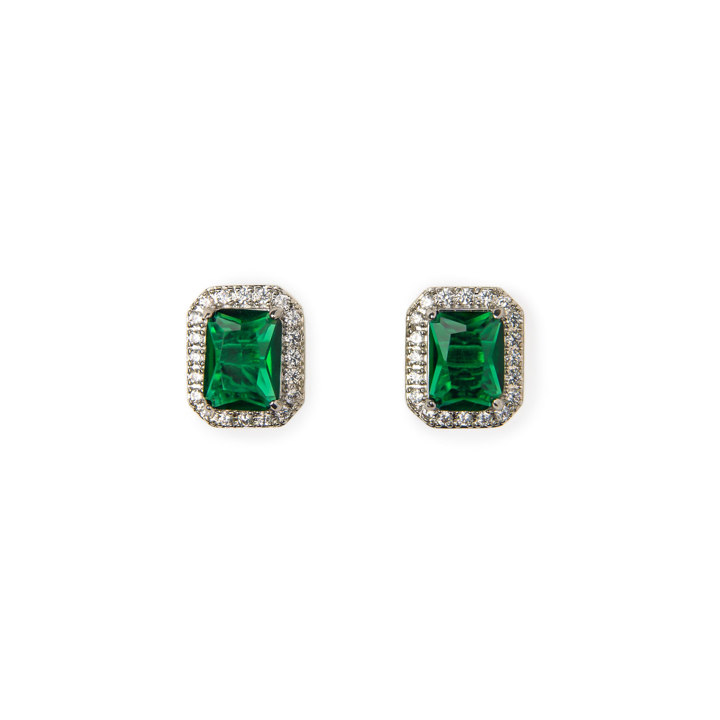 Aretes baño de oro con Zirconia