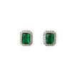 Aretes baño de oro con Zirconia