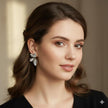 Aretes de acero inoxidable Media Flor
