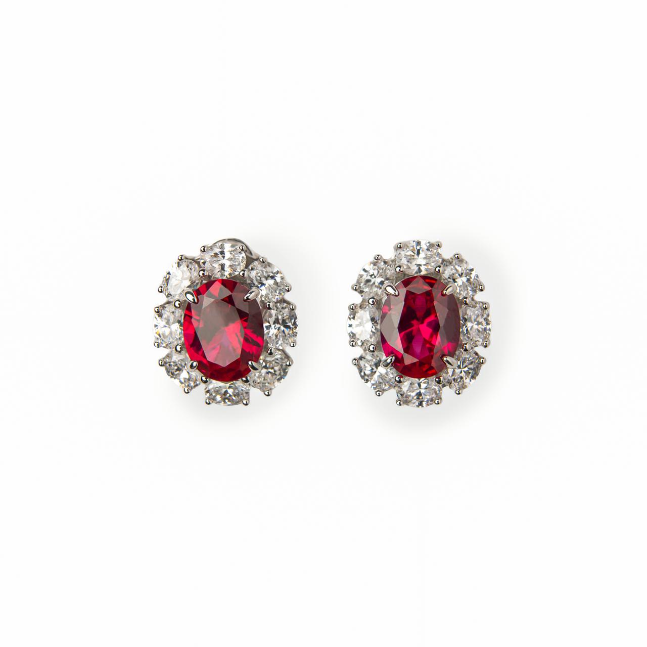 Juego de aretes y dije con piedras semipreciosas