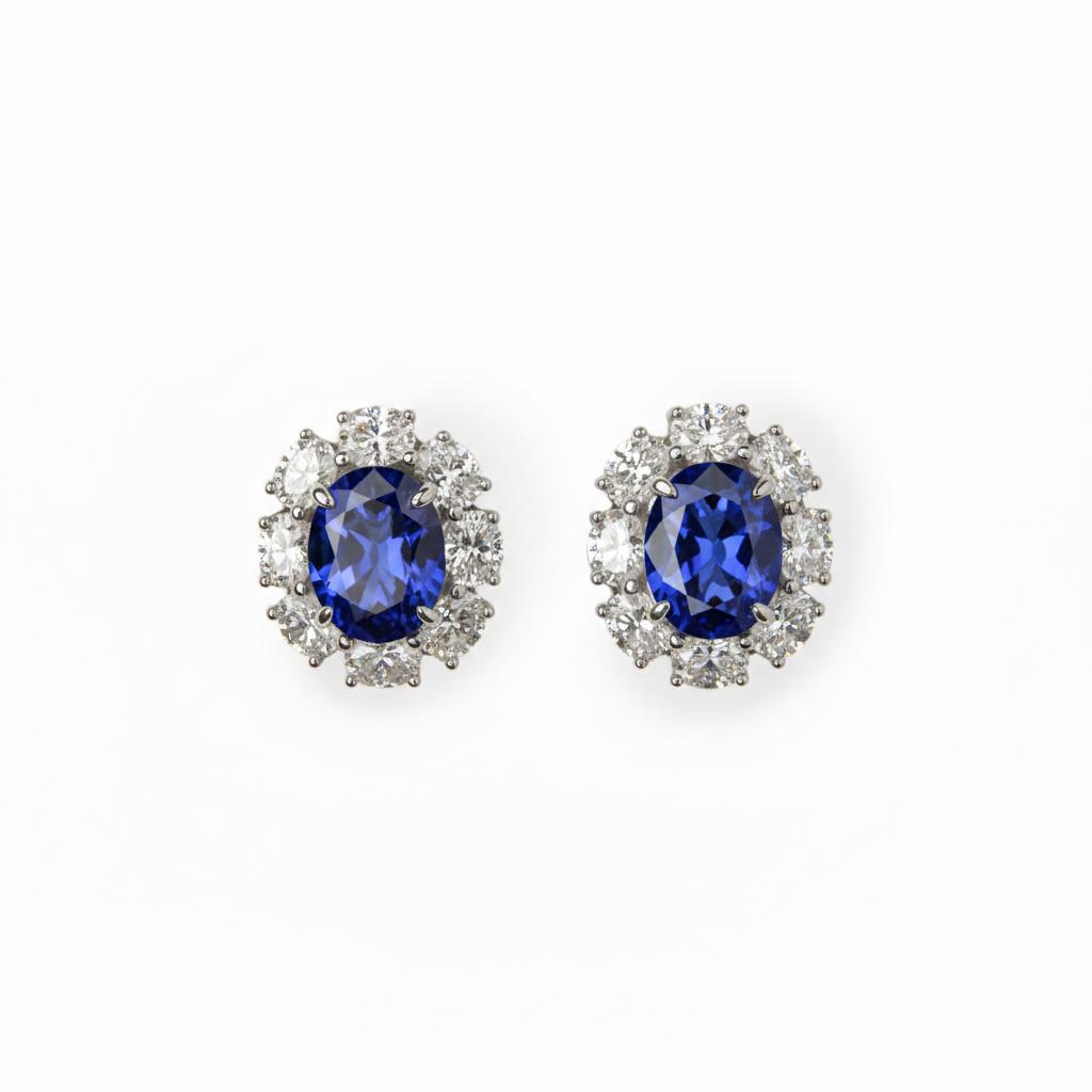 Juego de aretes y dije con piedras semipreciosas
